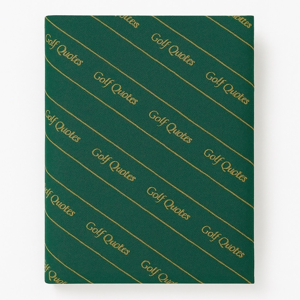 Green Golf Quotes Mini Book